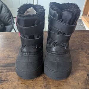 Kids Black Winter Boots